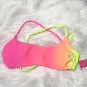 👙Xhilaration- Multi-Color Neon Bikini Top